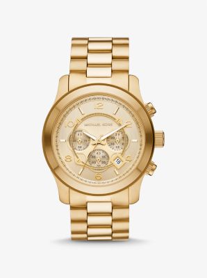Oversized Runway Gold-Tone Watch | Michael Kors