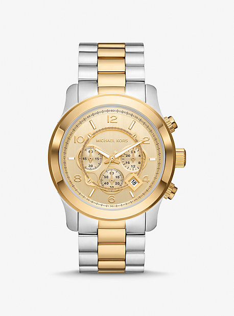 Oversized Runway Gold-Tone Watch | Michael Kors Canada