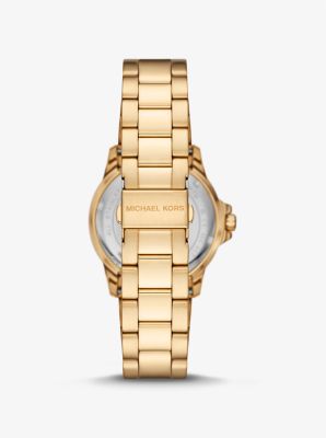Michael Canada Kors Slim Everest Gold-Tone Watch |