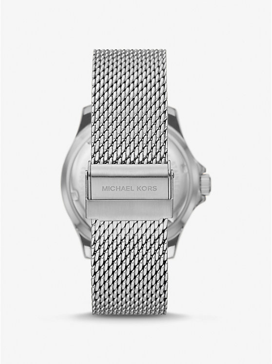 Oversized Slim Everest Silver-Tone Mesh Watch image number 2