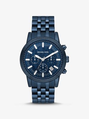 Oversized Hutton Navy-Tone Watch | Michael Kors Canada