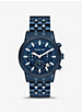 Oversized Hutton Navy-Tone Watch image number 0