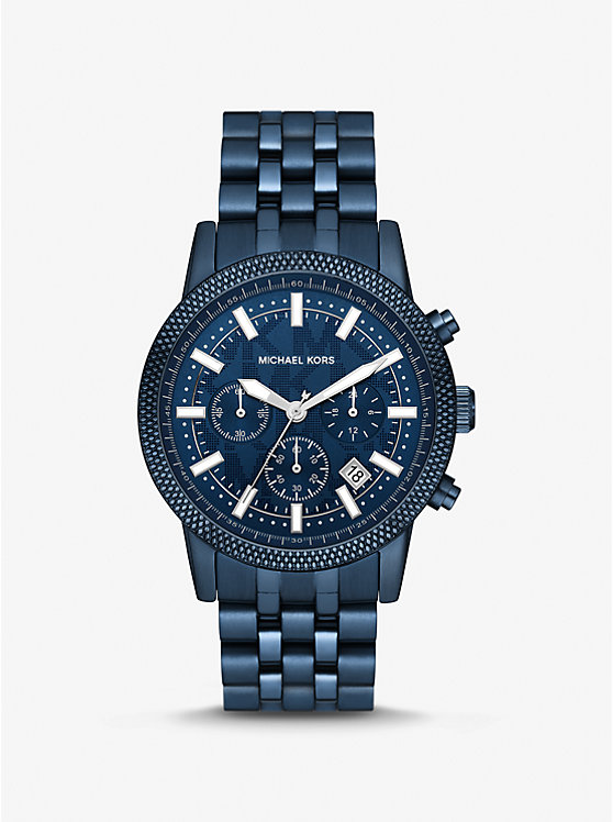 Oversized Hutton Navy-Tone Watch image number 0