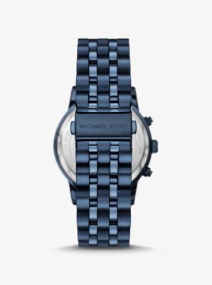 Oversized Hutton Navy-Tone Watch | Kors Michael