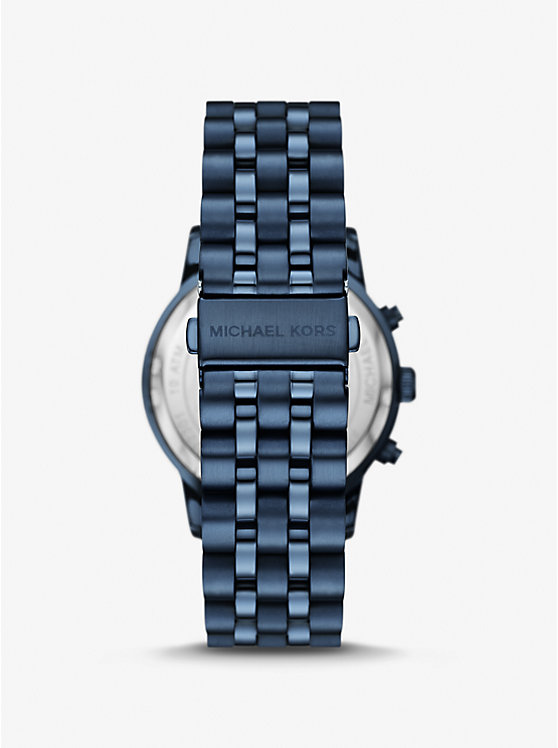 Oversized Hutton Navy-Tone Watch image number 2