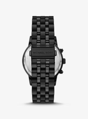 Oversized Hutton Black-Tone Kors Watch Michael 