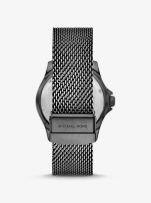 Oversized Slim Everest Gunmetal Mesh Watch | Michael Kors