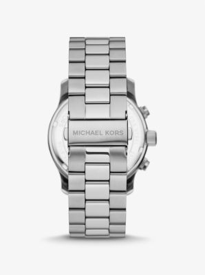 Oversized Runway Silver-Tone Watch | Michael Kors
