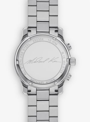 Montre Runway surdimensionnée de ton argent | Michael Kors Canada