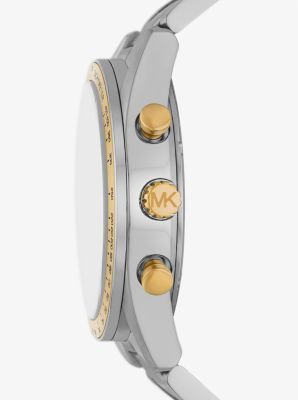 Oversized Accelerator Two-Tone Watch | Michael Kors Canada