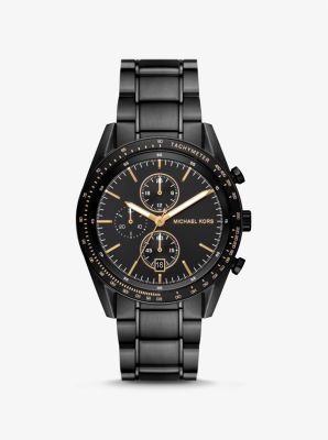Oversized Accelerator Black-Tone Watch Michael Kors 