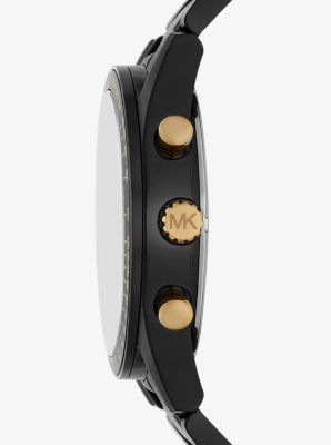 Oversized Warren Black-Tone Watch image number 1