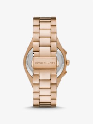 Oversized Lennox Beige Gold-Tone Watch | Michael Kors Canada