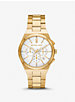 Oversized Lennox Gold-Tone Watch image number 0