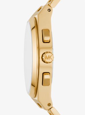 Übergroße Armbanduhr Lennox im Goldton