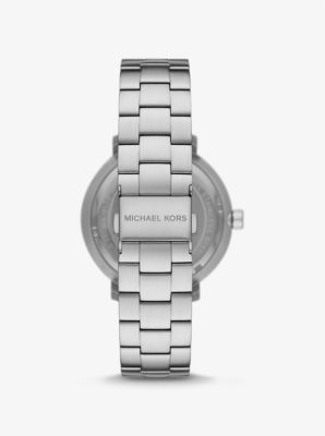 Montre Blake surdimensionn e de ton argent Michael Kors Canada