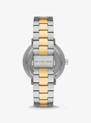 Oversized Blake Two Tone Watch Michael Kors Canada