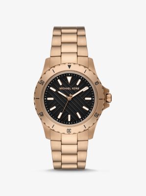 Oversized Hutton Gold-Tone Watch | Michael Kors Canada
