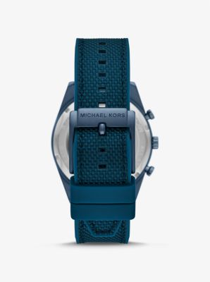 Oversized Accelerator Blue-Tone and | Nylon Kors Michael Watch