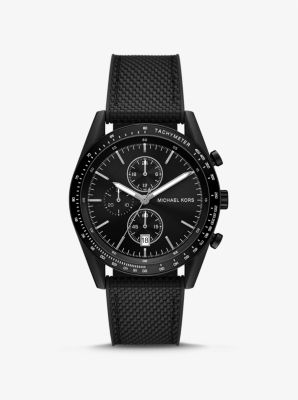 Oversized Accelerator Black-Tone and Nylon Watch image number 0