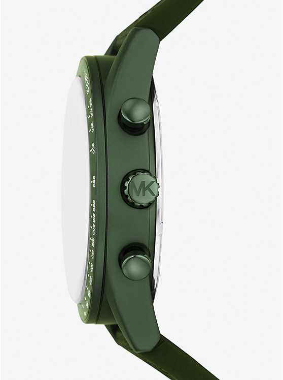 Oversized Accelerator Green-Tone and Nylon Watch image number 1
