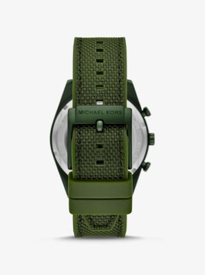 Oversized Accelerator Green-Tone and | Michael Canada Watch Nylon Kors