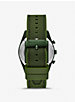 Oversized Accelerator Green-Tone and Nylon Watch image number 2