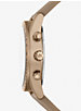 Oversized Accelerator Beige Gold-Tone and Nylon Watch image number 1