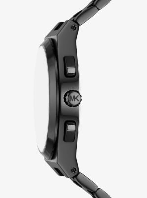 Oversized Lennox Black-Tone Watch image number 1