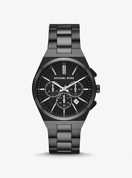 Michael Kors Oversized Lennox Black-tone Watch