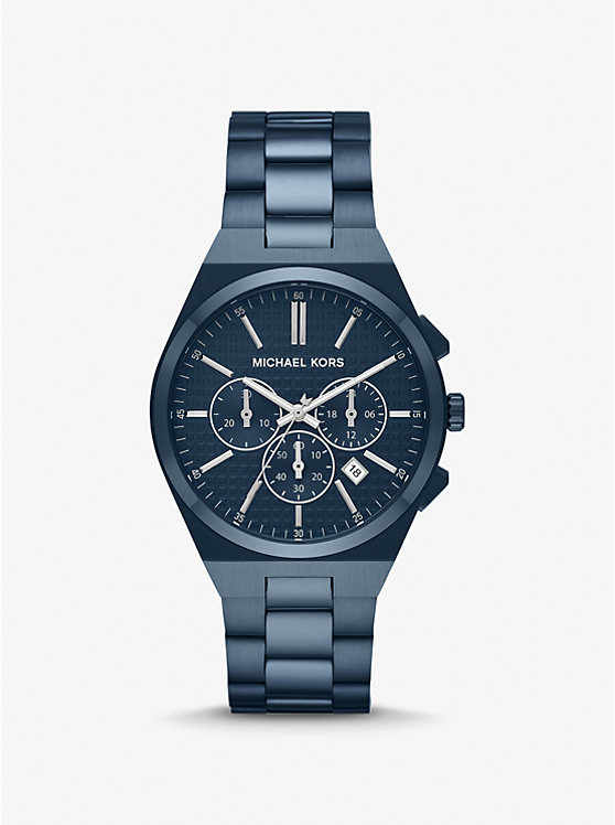Oversized Lennox Blue-Tone Watch image number 0