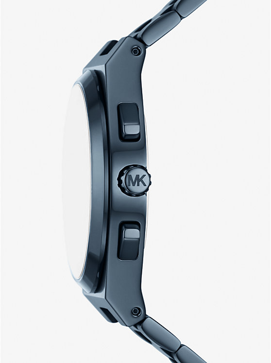 Oversized Lennox Blue-Tone Watch image number 1