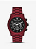 Oversized Runway Red-Coated Watch image number 0
