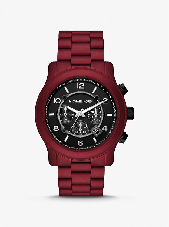 Oversized Runway Red-Coated Watch image number 0