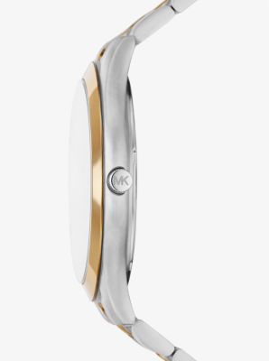 Oversized Slim Runway Two-Tone Watch Kors Michael 