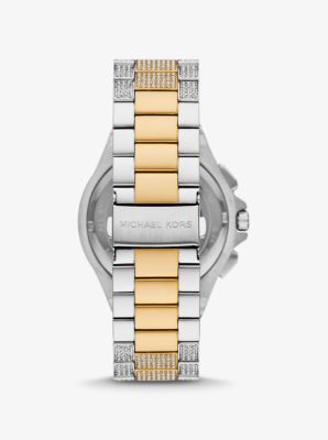Oversized Lennox Pavé Two-Tone Watch | Michael Kors Canada