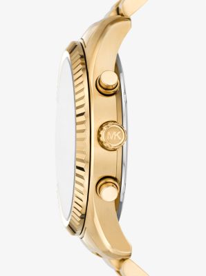 Reloj Lexington oversize en tono dorado image number 1