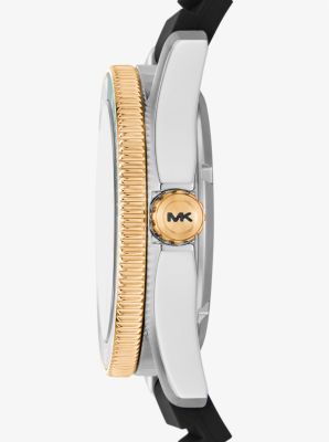 Übergroße Armbanduhr Maritime mit Silikonarmband image number 1