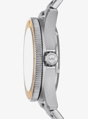 Oversized Maritime Silver-Tone Watch | Michael Kors