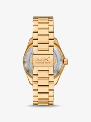 Oversized Maritime Gold Tone Watch