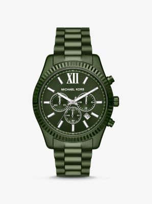 Horloge Lexington oversized en groen