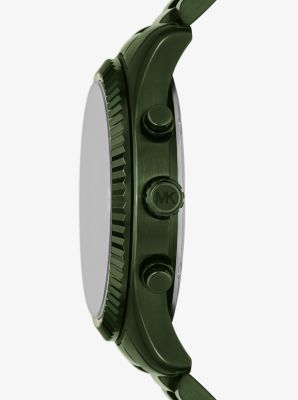 Oversized Lexington Green-Tone Watch image number 1