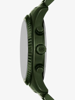 Oversized Lexington Green-Tone Watch