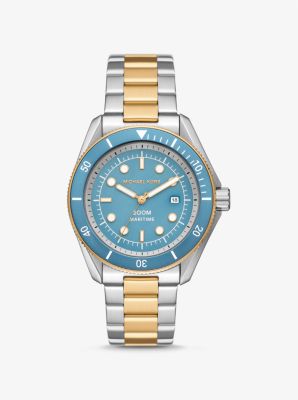 Oversized Maritime Two Tone Watch