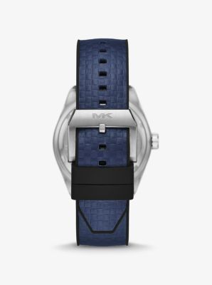 Oversized Accelerator 2.0 Silver-Tone and Textured Silicone Watch image number 2