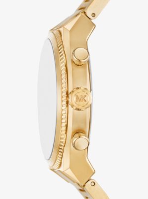 Oversized Panorama Gold-Tone Watch
