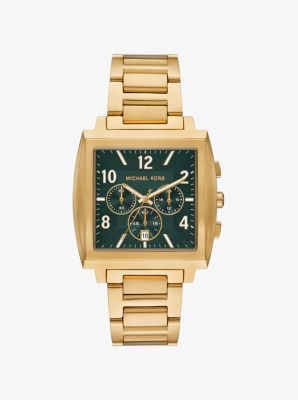 Montre Rhys dorée surdimensionnée