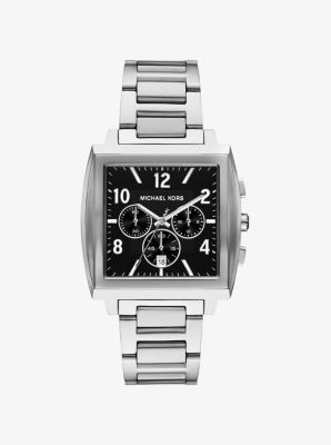 Montre Rhys argentée surdimensionnée