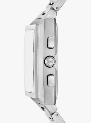 Montre Rhys argentée surdimensionnée