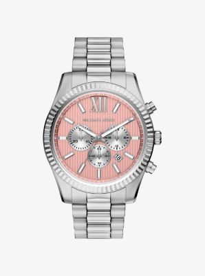 Oversized Lexington Silver-Tone Watch